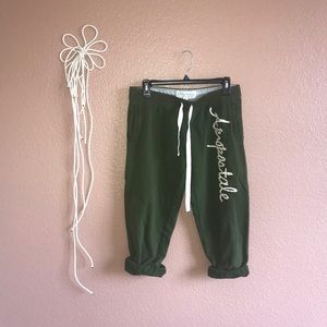 Olive Green Half Sweats